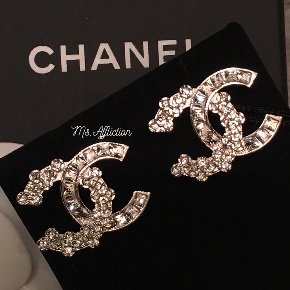 CHANEL Jewelry - CHANEL CC Crystal Earrings NWT